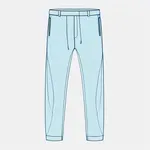 light blue relaxed fit pants image